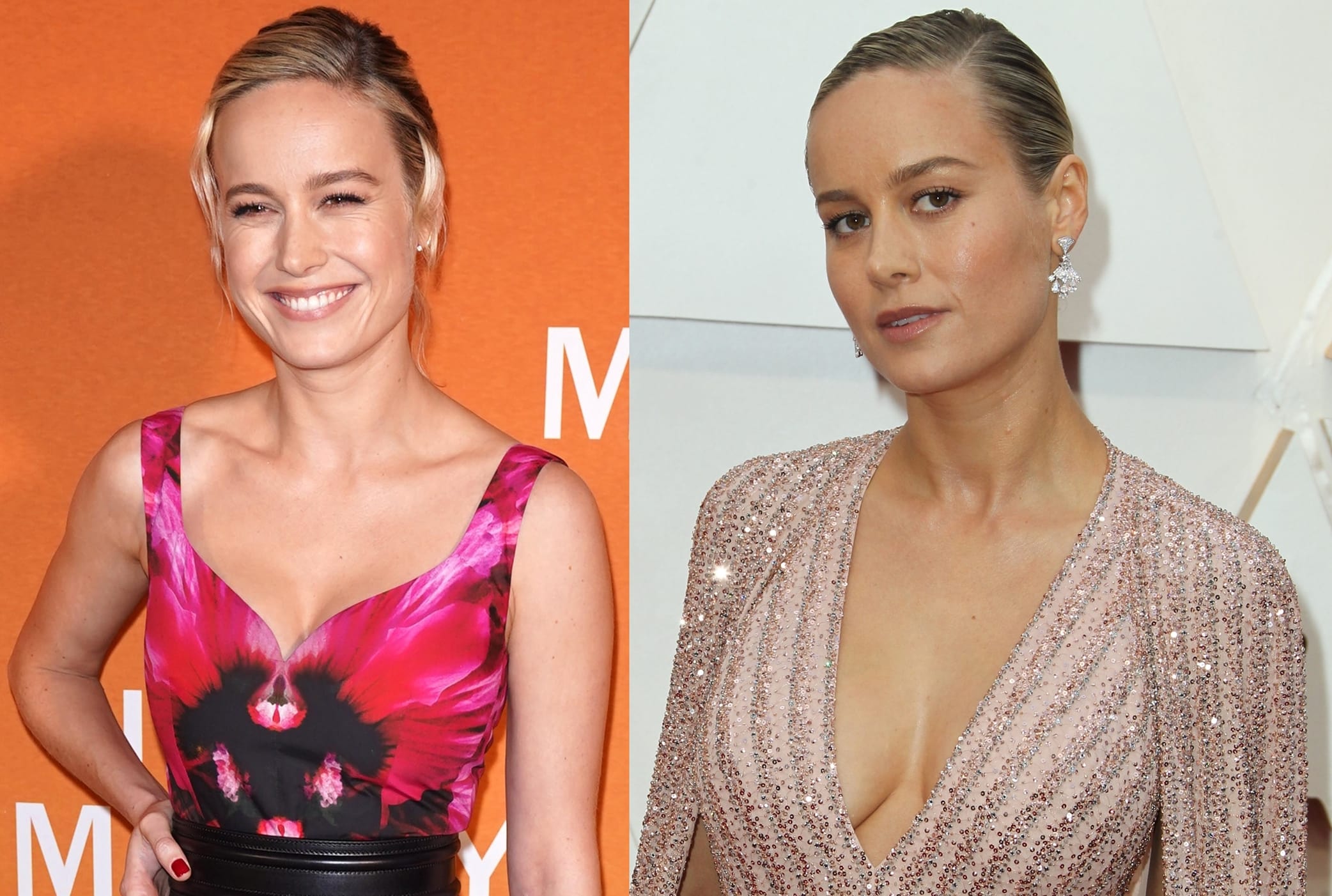 Brie Larson exhibits stunning curves in glamorous red carpet attire