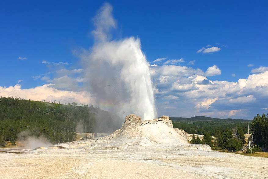 Castle Geyser in Yellowstone