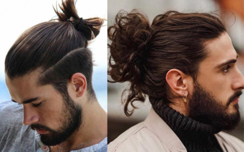 Kiểu tóc nam đẹp Man bun