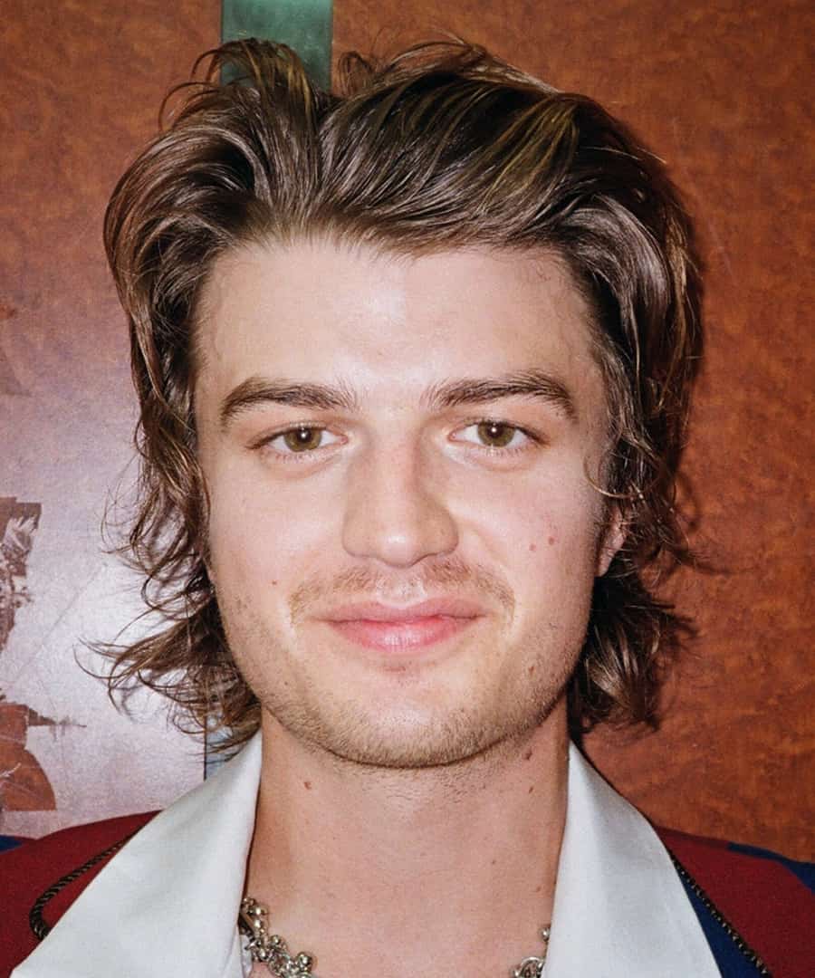 Modern men's mullet hairstyle