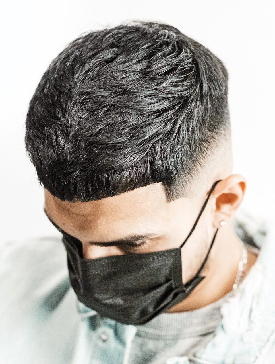 Low Faded Band with Shaved Neckline