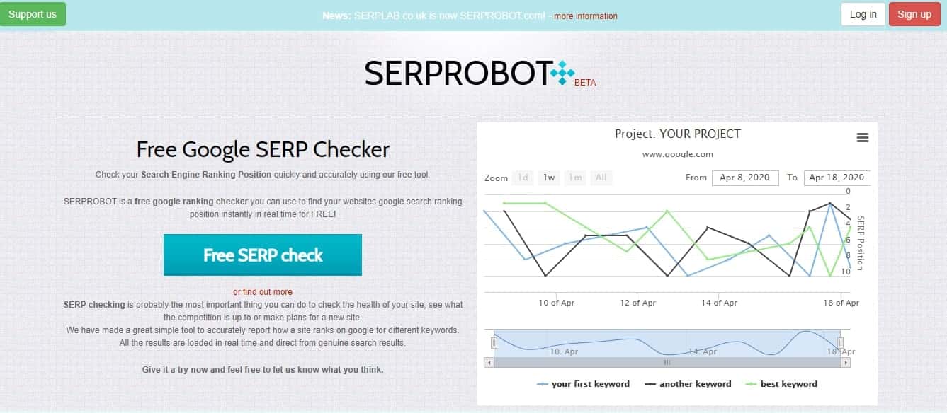 Phần má»m SEO miá»
n phà serprobot