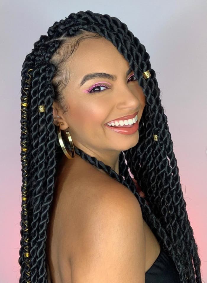 Twist Knotless Braids